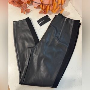 Fashion Nova Black Faux Leather Trousers